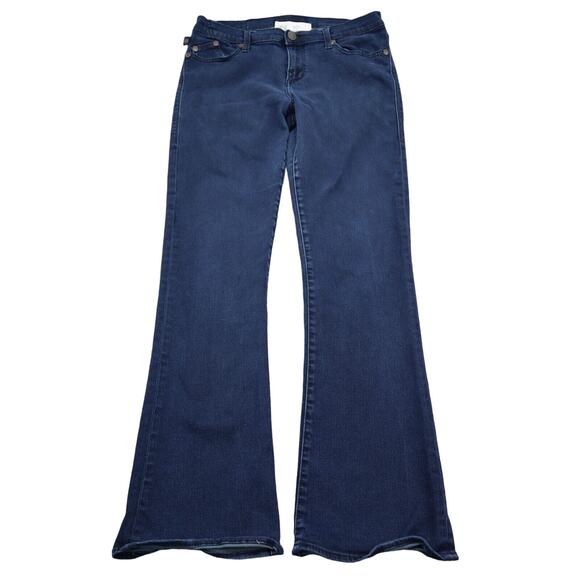Rock Republic Pants Womens 12 Blue Bootcut Mid Rise Pocket Dark Wash Denim Jeans - Picture 1 of 16